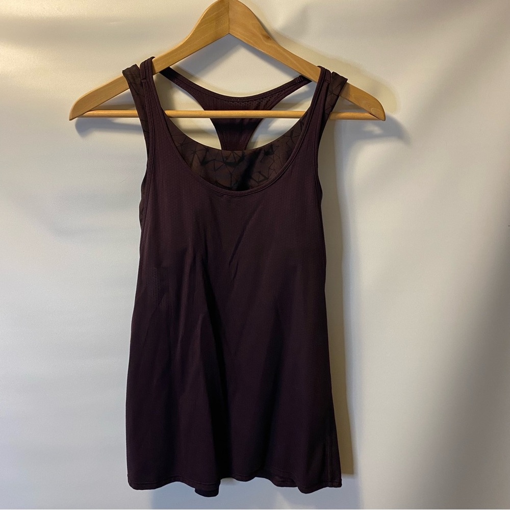 lululemon Purple Scoop Neck Tank Top
